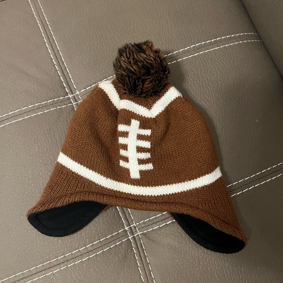 Carter's Other - Carter's Brown Football Knit Hat with Pom